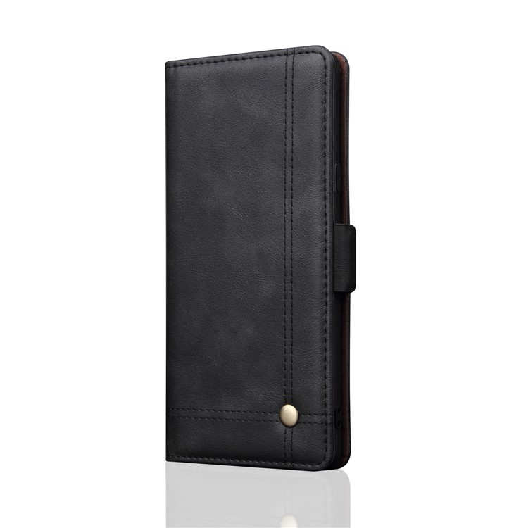 Retro Style Crazy Horse Leather Wallet Case for Samsung Galaxy Note9 SM-N960 - Black-2