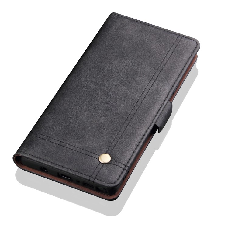 Retro Style Crazy Horse Leather Wallet Case for Samsung Galaxy Note9 SM-N960 - Black-6