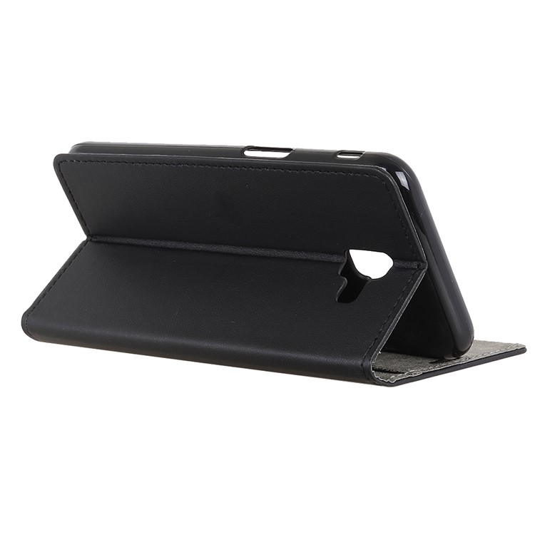 Wallet Stand Magnetic PU Leather Flip Case for Samsung Galaxy J6+ - Black-5