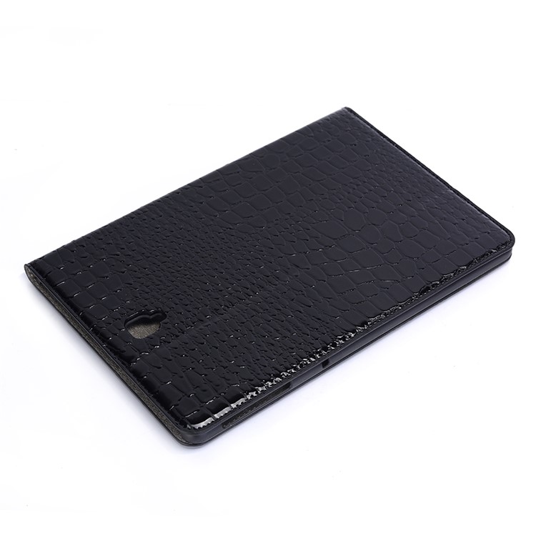 Crocodile Texture PU Leather Auto-wake/sleep Wallet Tablet Shell for Samsung Galaxy Tab S4 10.5 - Black-10