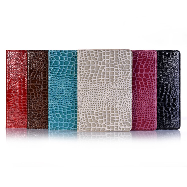 Crocodile Texture PU Leather Auto-wake/sleep Wallet Tablet Shell for Samsung Galaxy Tab S4 10.5 - Black-11