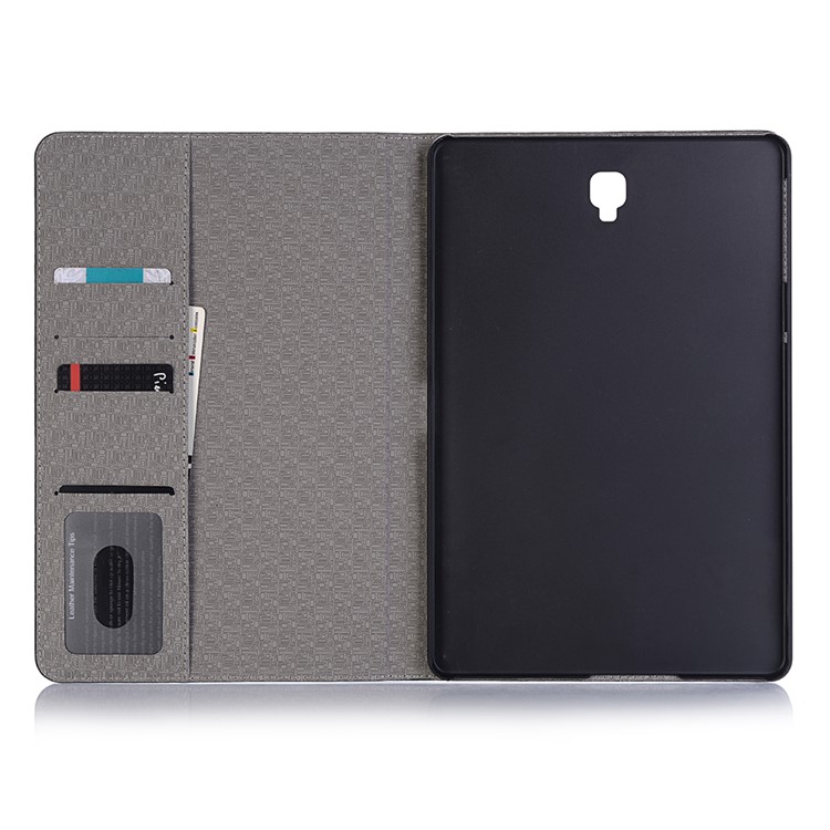 Crocodile Texture PU Leather Auto-wake/sleep Wallet Tablet Shell for Samsung Galaxy Tab S4 10.5 - Black-4