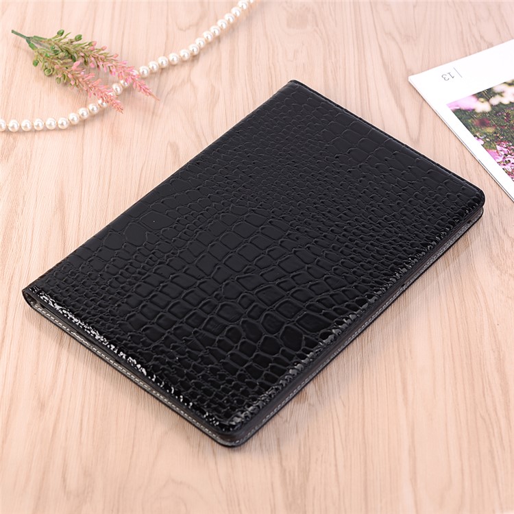 Crocodile Texture PU Leather Auto-wake/sleep Wallet Tablet Shell for Samsung Galaxy Tab S4 10.5 - Black-7