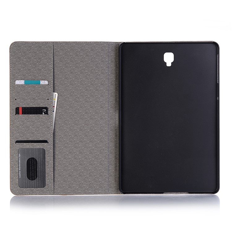 Crocodile Texture PU Leather Auto-wake/sleep Wallet Tablet Cover with Card Slots for Samsung Galaxy Tab S4 10.5 - Beige-5