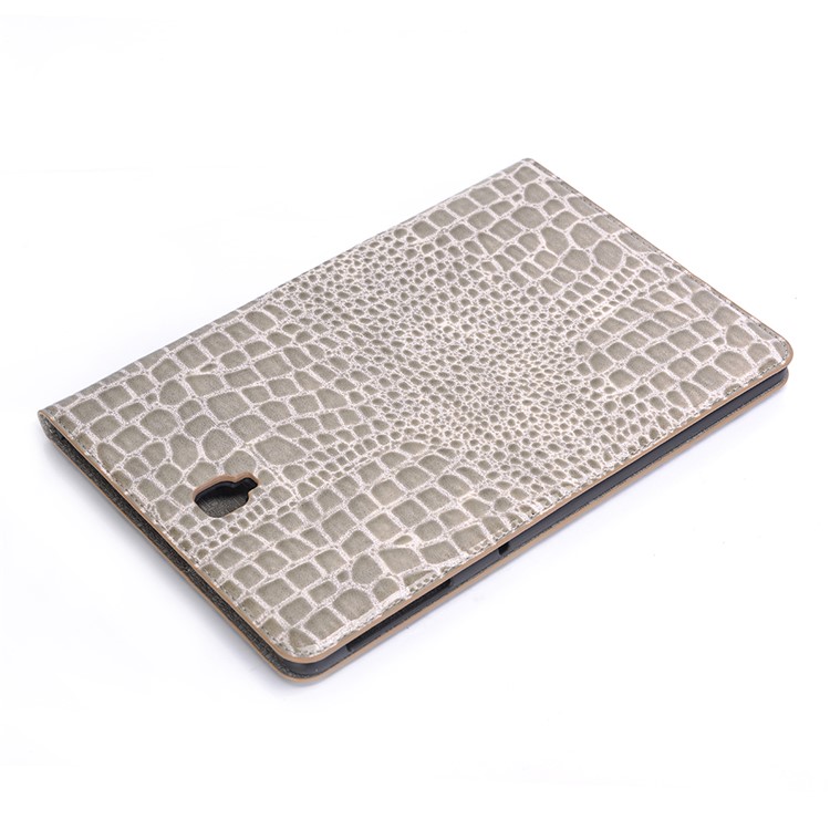 Crocodile Texture PU Leather Auto-wake/sleep Wallet Tablet Cover with Card Slots for Samsung Galaxy Tab S4 10.5 - Beige-9