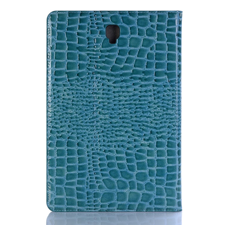Crocodile Texture PU Leather Auto-wake/sleep Wallet Case for Samsung Galaxy Tab S4 10.5 - Blue-2