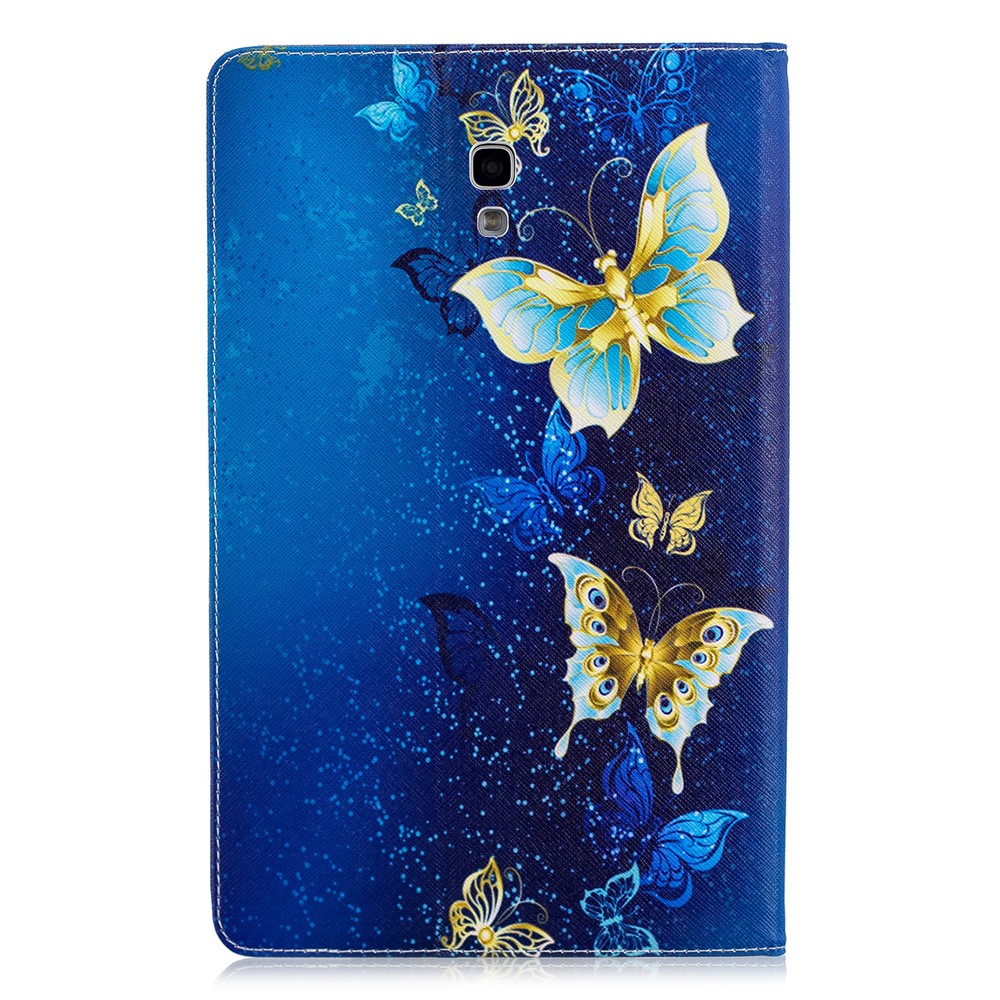 Модель Печати PU Кожа Флип Чехол Для Samsung Galaxy Tab 10,5 (2018) T590 T595 - Элегантные Бабочки-3