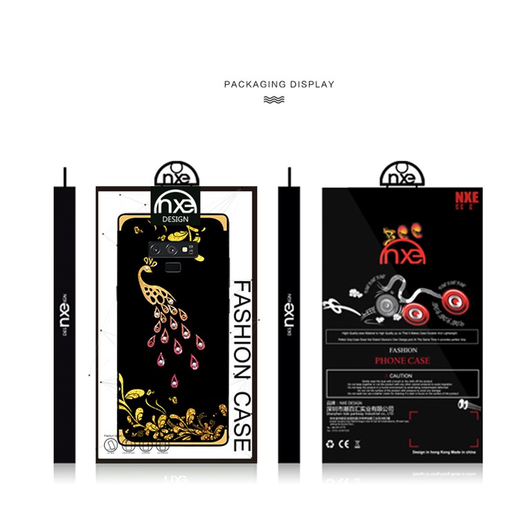 NXE Rhinestone Decor Pattern Bayer TPU Phone Case for Samsung Galaxy Note9 N960 - Phoenix Pattern-6