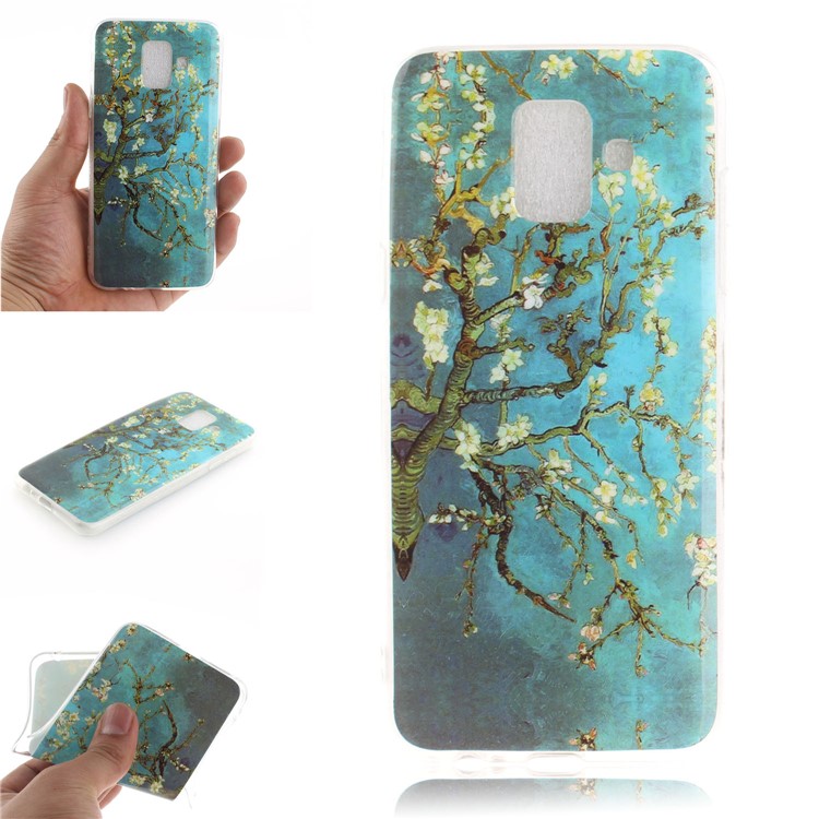

Pattern Printing IMD TPU Soft Cell Phone Casing Shell for Samsung Galaxy A6 (2018) - Wintersweet, Galaxy A6 (2018)