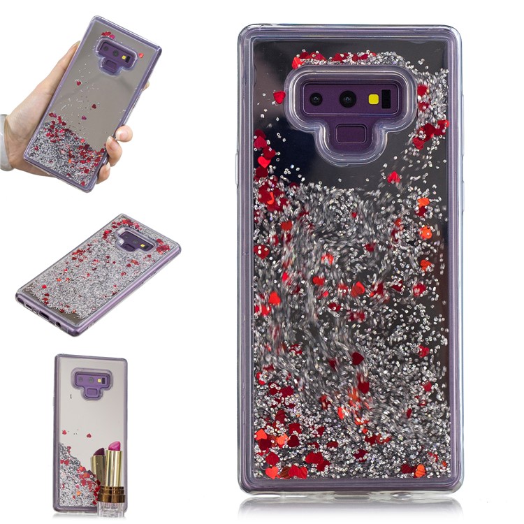 Блестящий плавающий quicksand зеркало поверхность tpu