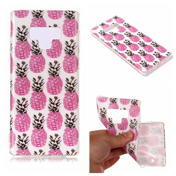 

For Samsung Galaxy Note9 N960 Pattern Printing IMD Frosted Soft TPU Shell - Pineapple, Galaxy Note9