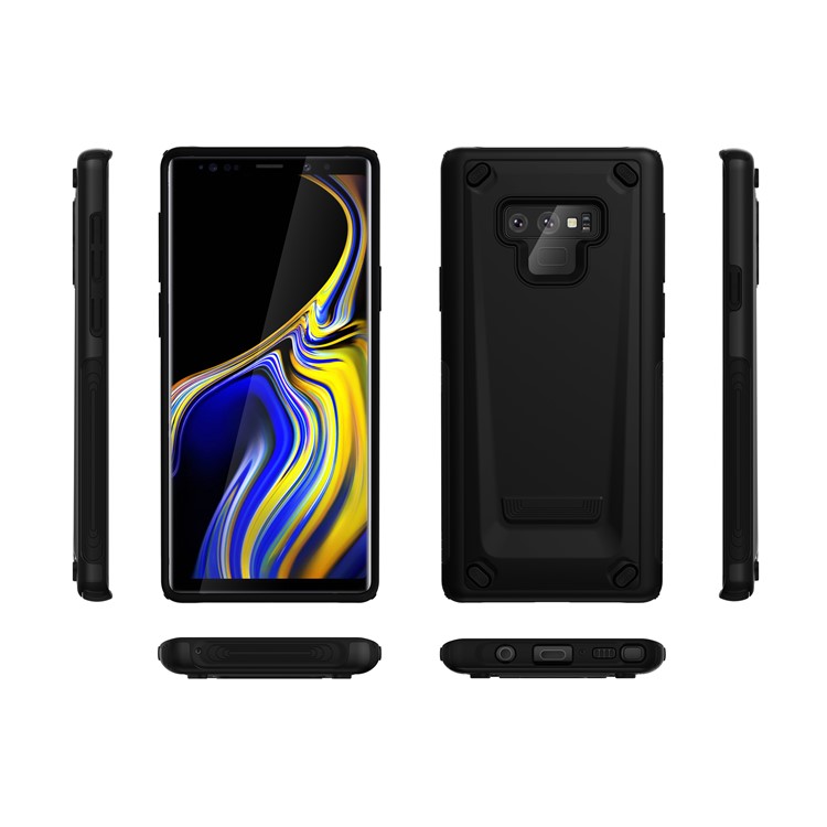 Anti-drop PC + Soft TPU Hybrid Case for Samsung Galaxy Note9 N960 - Black-8