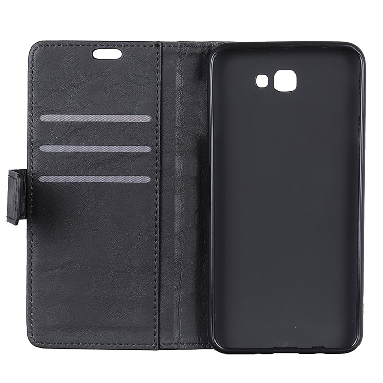 Caixa Magnética Da Carteira Do Suporte Do Couro Retro Do Estilo Para A Galáxia J4 + De Samsung - Preto-7