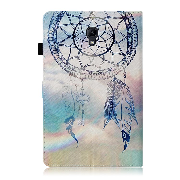 Leather Case for Samsung Galaxy Tab A 10.5 (2018) T590 T595 / Pattern Printing / Wallet / Stand / Smart Awakening - Blue Dream Catcher-3