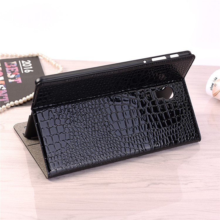 Funda Elegante De Billetera De Cuero De PU De Textura De Cocodrilo Para Samsung Galaxy Tab A 10.5 (2018) T590 T595 - Negro-10