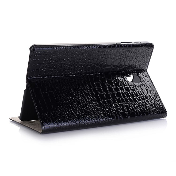 Funda Elegante De Billetera De Cuero De PU De Textura De Cocodrilo Para Samsung Galaxy Tab A 10.5 (2018) T590 T595 - Negro-5