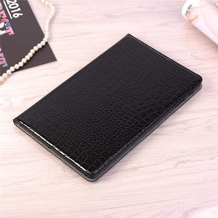 Funda Elegante De Billetera De Cuero De PU De Textura De Cocodrilo Para Samsung Galaxy Tab A 10.5 (2018) T590 T595 - Negro-8