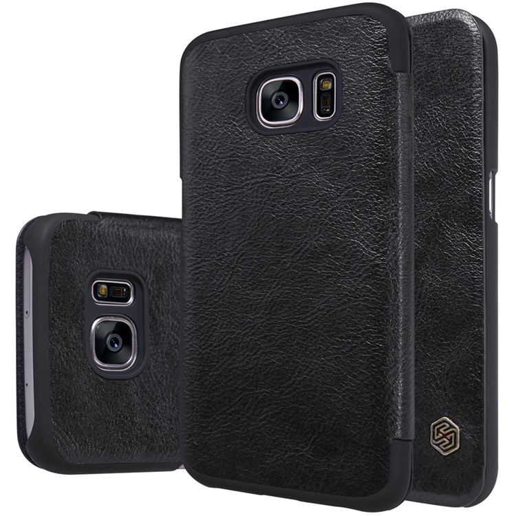 NILLKIN Qin Serie Ledertasche Für Samsung Galaxy S7 G930 Mit Kartensteckplatz - Schwarz-6