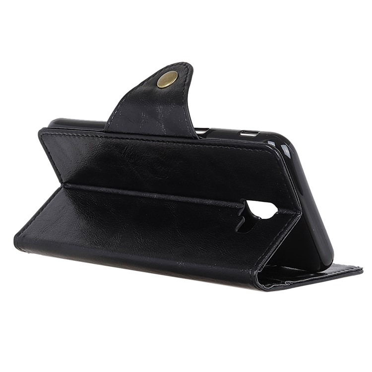 Wallet Leather Stand Case for Samsung Galaxy J6+ - Black-5