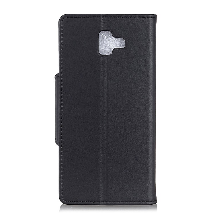 Crazy Horse Wallet Leather Stand Case for Samsung Galaxy J6+ - Black-5