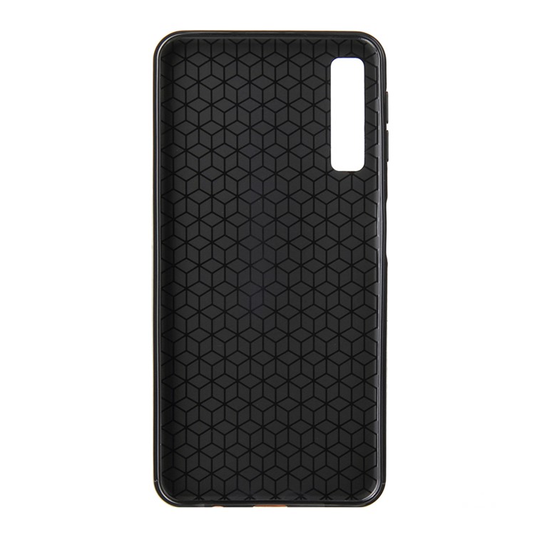 Triangle Pattern TPU Case for Samsung Galaxy A7 (2018) - Black-3