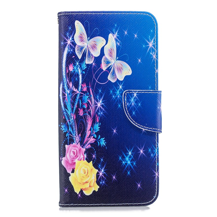Patterned Wallet Leather Magnetic Case for Samsung Galaxy J6+ / J6 Prime - Crystal Butterfly-2
