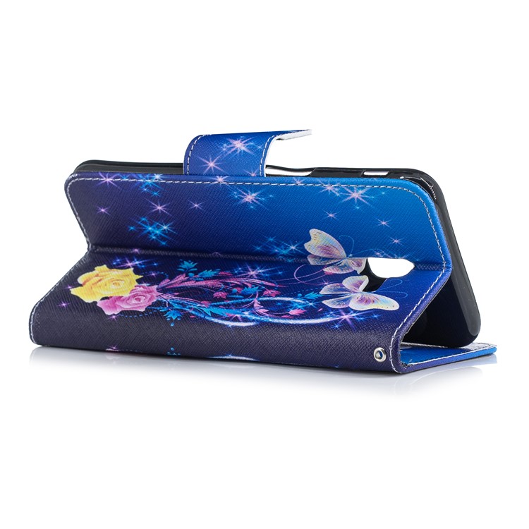 Patterned Wallet Leather Magnetic Case for Samsung Galaxy J6+ / J6 Prime - Crystal Butterfly-4