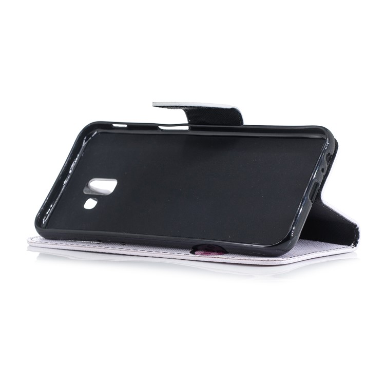 Carteira De Couro De Impressão Padrão Carteira Móvel Para Samsung Galaxy J6 + / J6 Prime - Panda Bonito-5