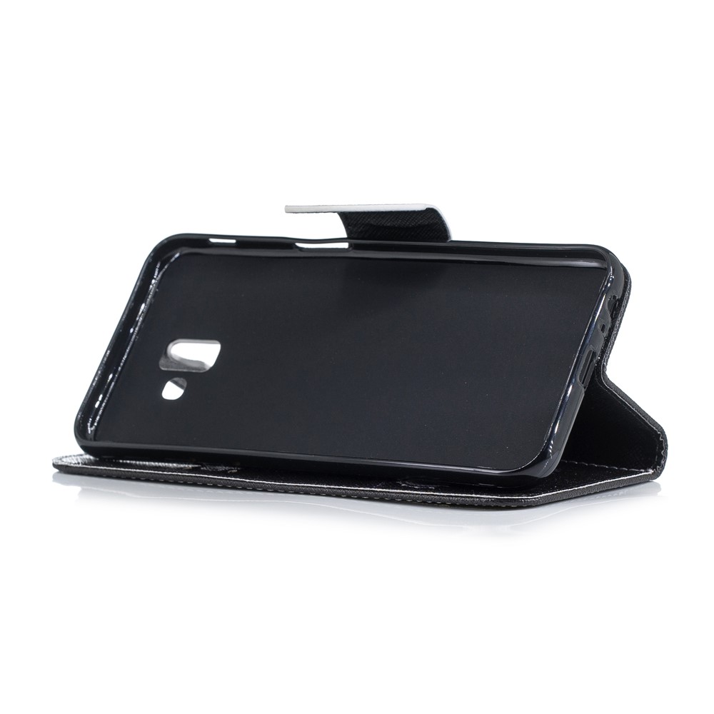 Carteira Modelada Suporte Capa De Telefone De Couro Para Samsung Galaxy J6 + / J6 Prime - Urso Pardo E Não Toque No Meu Telefone-5