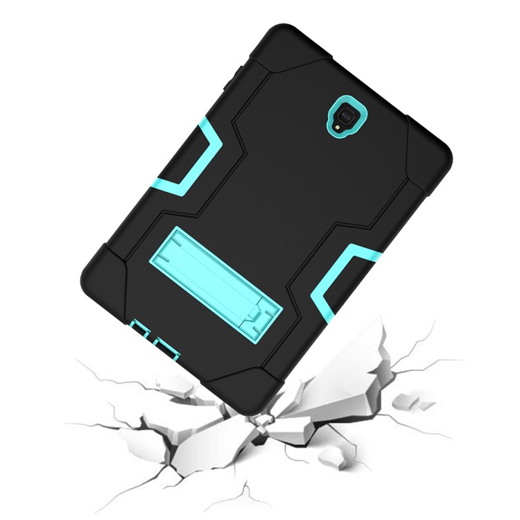 Funda Híbrida Para PC + Silicona Híbrida Para Samsung Galaxy Tab S4 10.5 T830 T835 - Cian / Negro-4