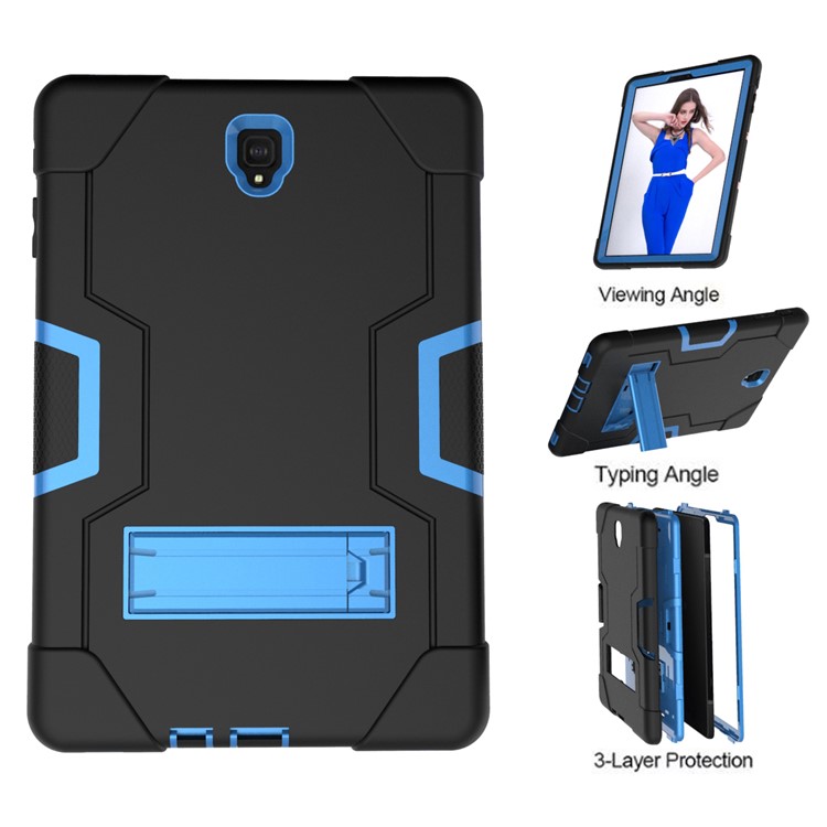 Funda PC K + Híbrida De Silicona Para Samsung Galaxy Tab S4 10.5 T830 T835 - Bebe Azul / Negro-2