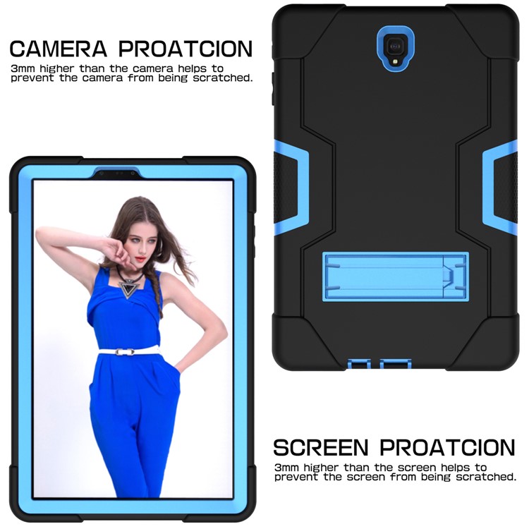 Funda PC K + Híbrida De Silicona Para Samsung Galaxy Tab S4 10.5 T830 T835 - Bebe Azul / Negro-5