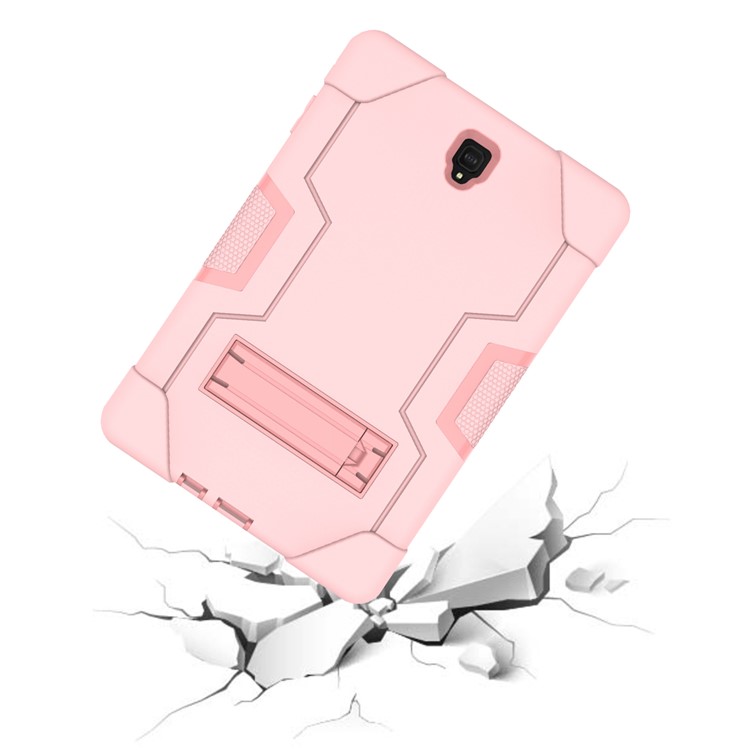 Cáscara De La Tableta Kickstand De PC + Silicona Híbrida Para Samsung Galaxy Tab S4 10.5 T830 T835 - Rosado-4
