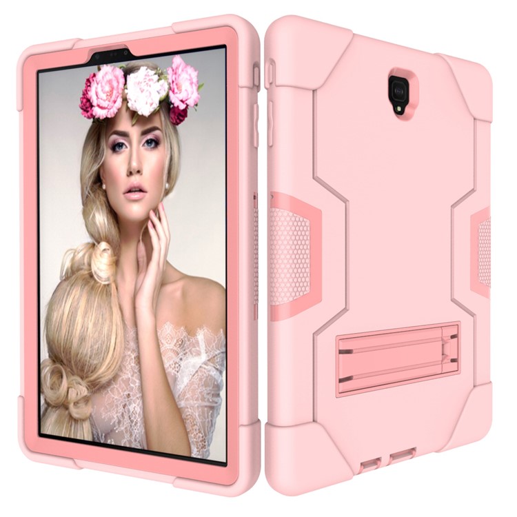 Cáscara De La Tableta Kickstand De PC + Silicona Híbrida Para Samsung Galaxy Tab S4 10.5 T830 T835 - Rosado-7