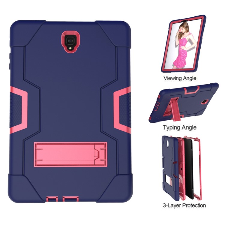 Cool PC: Carcasa Híbrida Híbrida De Kickstand Para Samsung Galaxy Tab S4 10.5 T830 T835 - Rosa / Púrpura-3