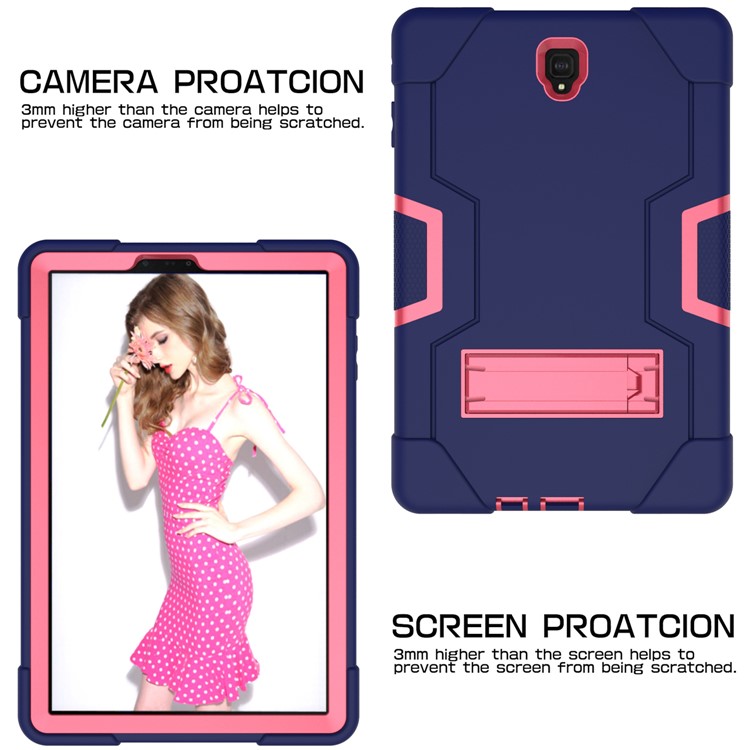 Cool PC: Carcasa Híbrida Híbrida De Kickstand Para Samsung Galaxy Tab S4 10.5 T830 T835 - Rosa / Púrpura-6