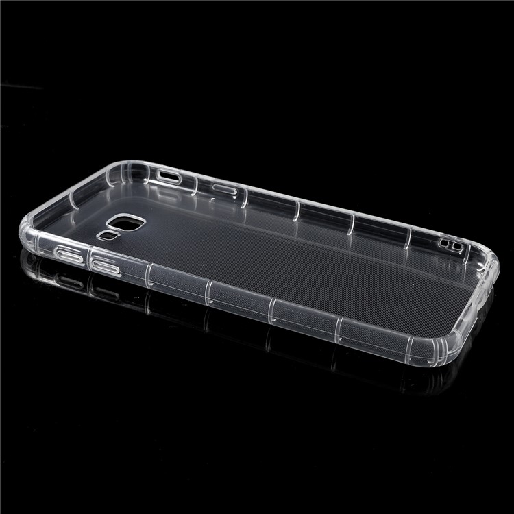 Shock Absorption Crystal Clear TPU Back Casing for Samsung Galaxy J4+-4