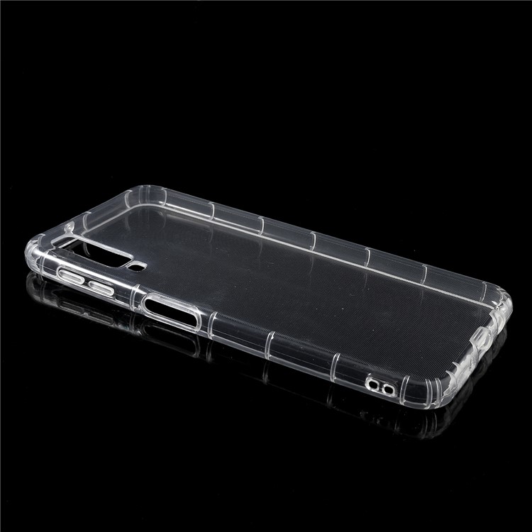 Shock Absorption Crystal Clear TPU Cellphone Cover for Samsung Galaxy A7 (2018)-3