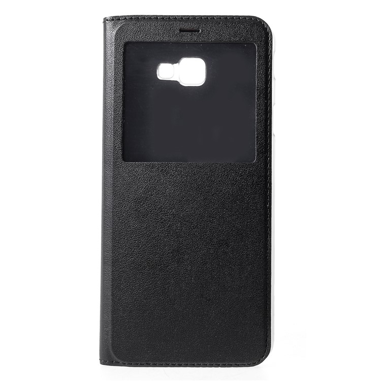 

View Window PU Leather Flip Cover for Samsung Galaxy J4+ - Black, Galaxy J4+