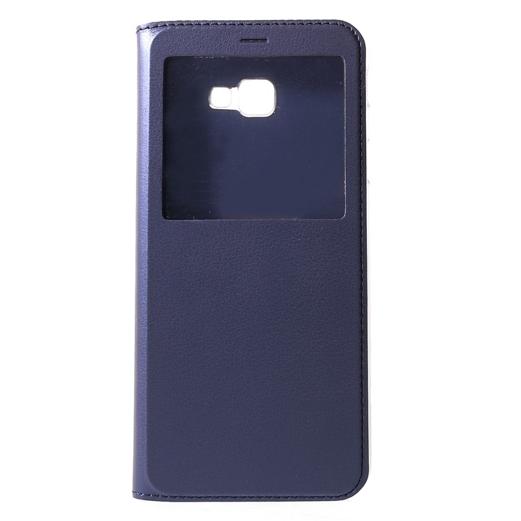 

View Window PU Leather Protection Cellphone Shell for Samsung Galaxy J4+ - Dark Blue, Galaxy J4+
