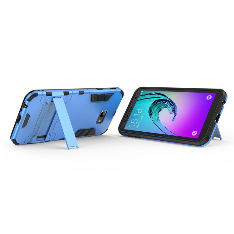 Caso De Telefone Móvel De Plástico + TPU Híbrido Com Kickstand Para Samsung Galaxy J4 + - Bebê Azul-4