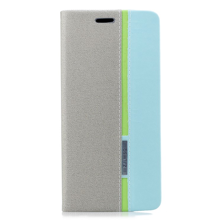 Assorted Color Leather Card Slot Phone Casing for Samsung Galaxy A7 (2018) - Grey-2