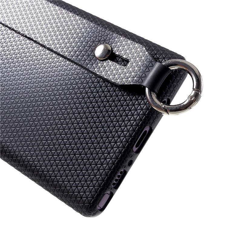 Triangle Texture Soft TPU Protection Case with Handheld for Samsung Galaxy Note9 N960 - Black-7