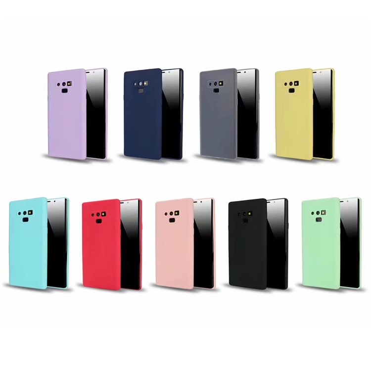 Solid Color Candy TPU Cell Phone Case for Samsung Galaxy Note9 N960 - Black-2