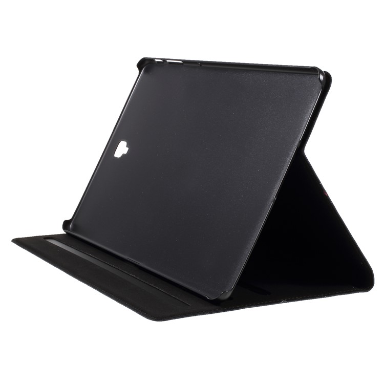 DOORMOON Genuine Leather Stand Cover for Samsung Galaxy Tab S4 10.5 T830 T837 - Black-4