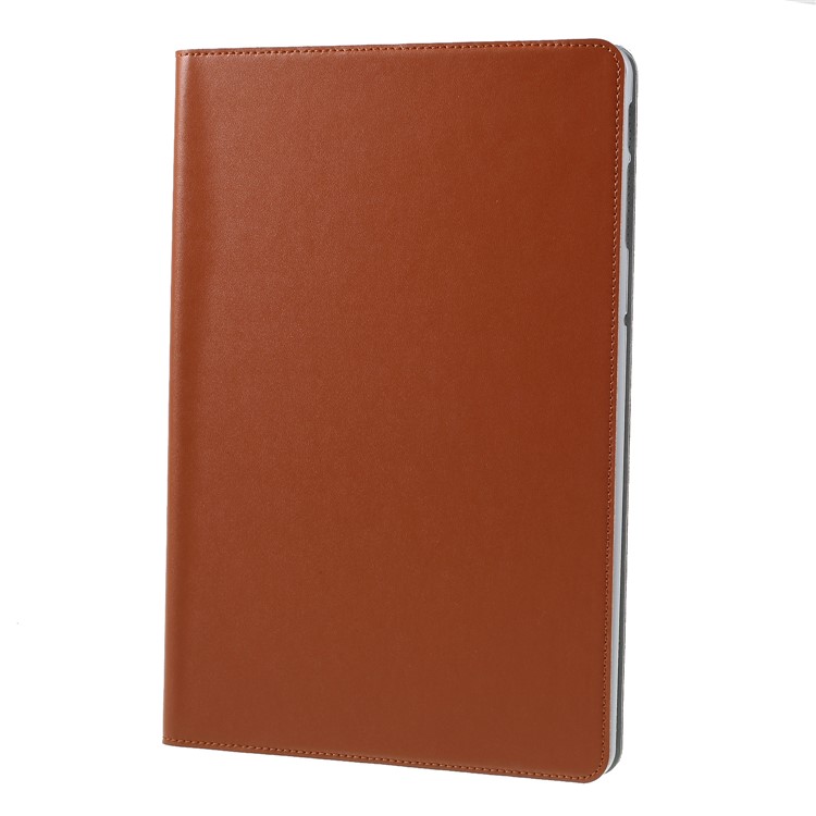 DOORMOON Genuine Leather Stand Shell Case for Samsung Galaxy Tab S4 10.5 T830 T837 - Brown-3