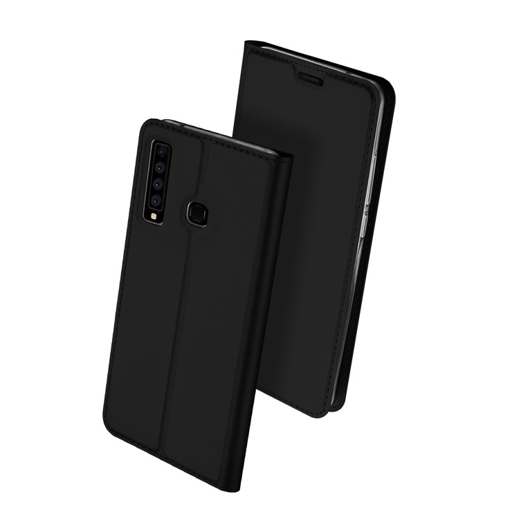 DUX DUCIS Skin Pro Series Stand Card Holder Leather Casing for Samsung Galaxy A9 (2018)/A9 Star Pro/A9s - Black-2