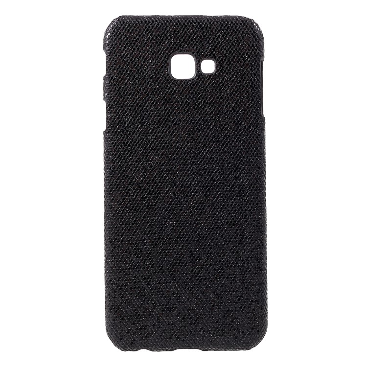 

PU Leather Coated PC Back Case for Samsung Galaxy J4 Plus / J4 Prime - Black Glittery Sequins, Galaxy J4+