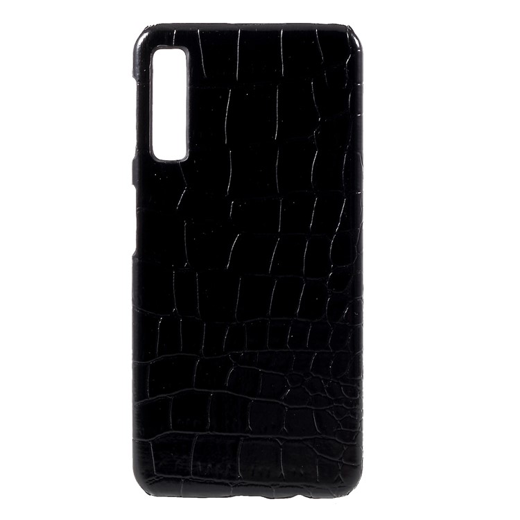 

PU Leather Coated PC Phone Accessory Cover for Samsung Galaxy A7 (2018) - Crocodile Texture, Galaxy A7 (2018)