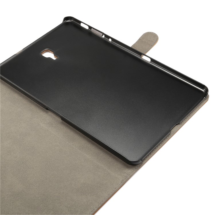 ENKAY for Samsung Galaxy Tab A 10.5 (2018) T590 / T595 Matte PU Leather Stand Smart Casing Shell - Black-6